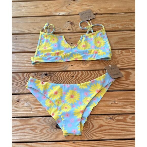 Swamis Swimwear Other - Swamis Swimwear NWT Women’s Daisy bikini size L Blue P9